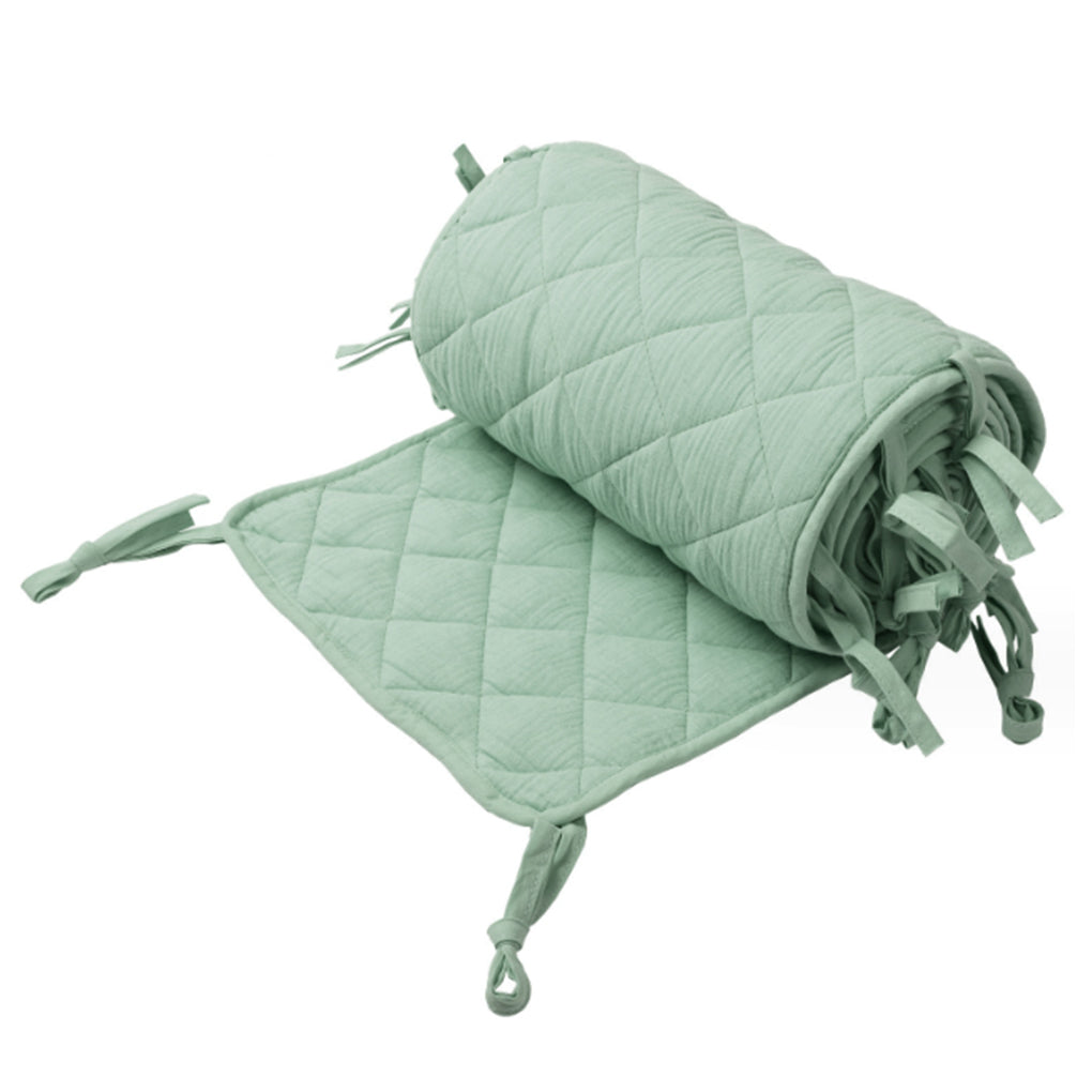 tour de lit respirant couleur vert