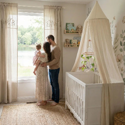 MOBILE BEBE PETIT BONHEUR DANS LA MAISON DU LAC