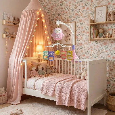MOBILE MUSIQUE BEBE POUR CHAMBRE DE FILLE
