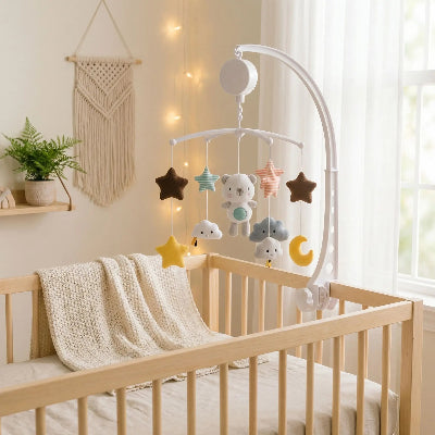 Mobile musical bébé apporte gaieté et harmonie à l'éspace