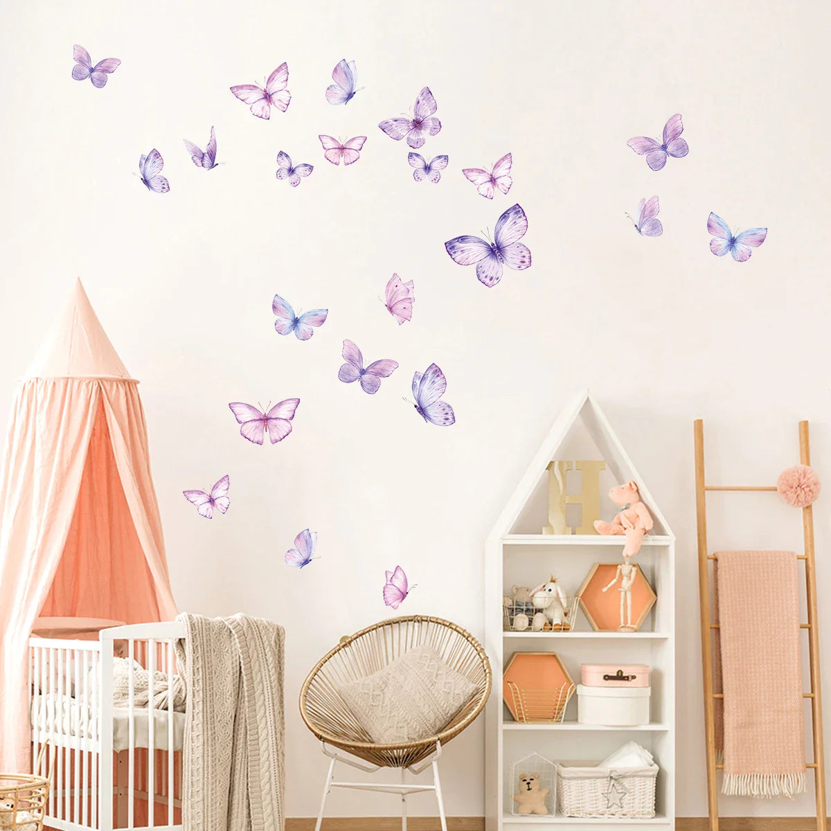 Décoration Murale - ButterfliesSticker™- Violet