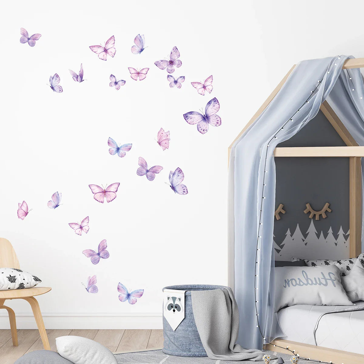 Décoration Murale - ButterfliesSticker™- Violet