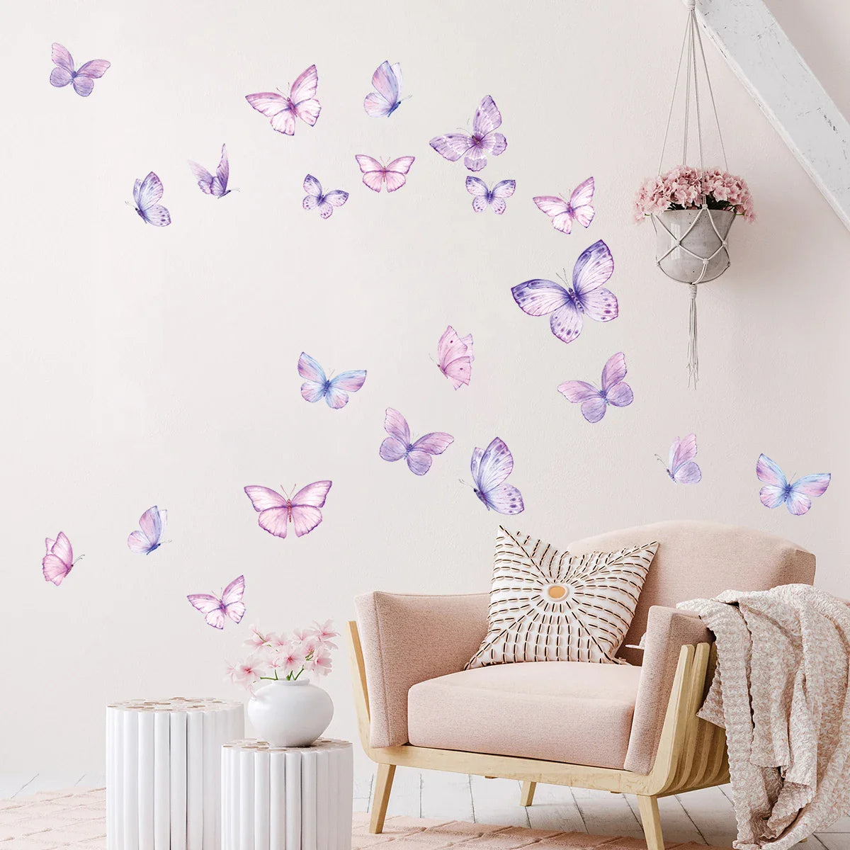 Décoration Murale - ButterfliesSticker™- Violet