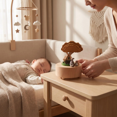 Boite à musique bébé crée un effet apaisant