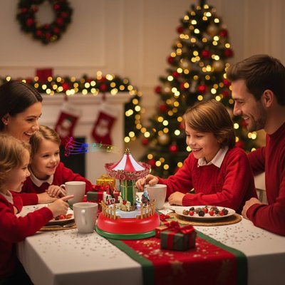 Boite a musique​ pour un diner joyeux en famille
