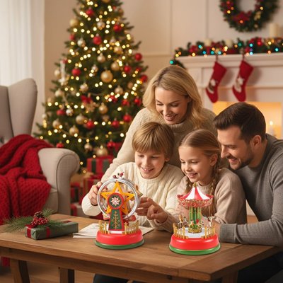 Boite a musique​ qui rassemble toute la famille