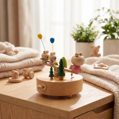Boite musique bebe a proximite de la fenetre