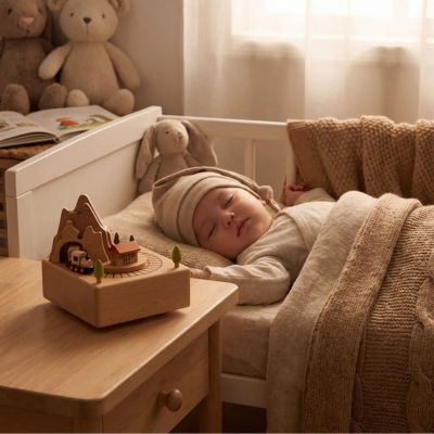 Boite musique bebe favorise l'endormissement