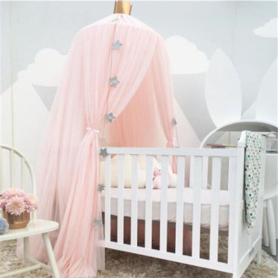 ciel de lit bébé un rose de princesse