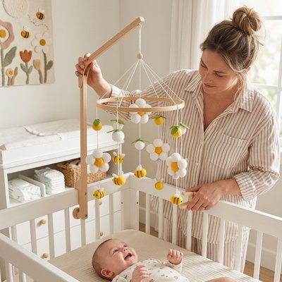 MOBILE BEBE POUR COMPLETER LA DECORATION DE CHAMBRE BEBE