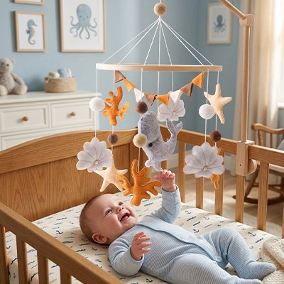 Mobile lit bébé une touche de beauté et de tranquilité