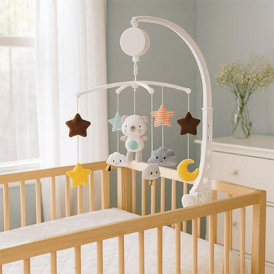 Mobile musical bébé un spectacle de couleur