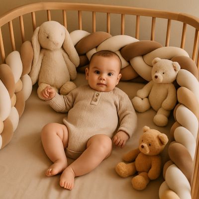 moi mes peluches tranquilles dans lit