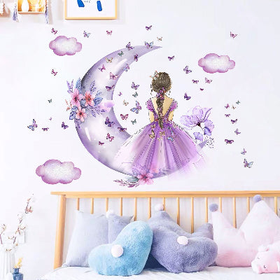 reve princesse chambre fille deco murale