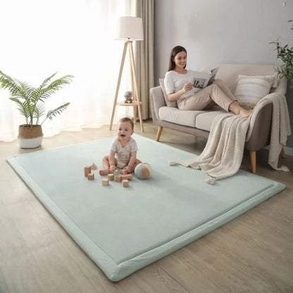 Tapis bebe chambre maman lit est bebe s'amuse