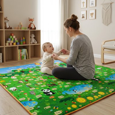 Tapis de sol bébé moment entre bébé et maman