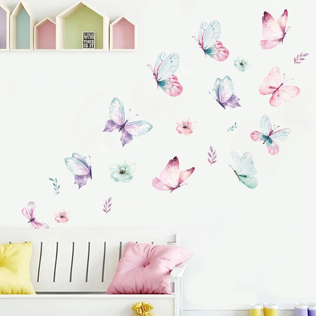 Décoration Murale - ButterfliesSticker™- Vert