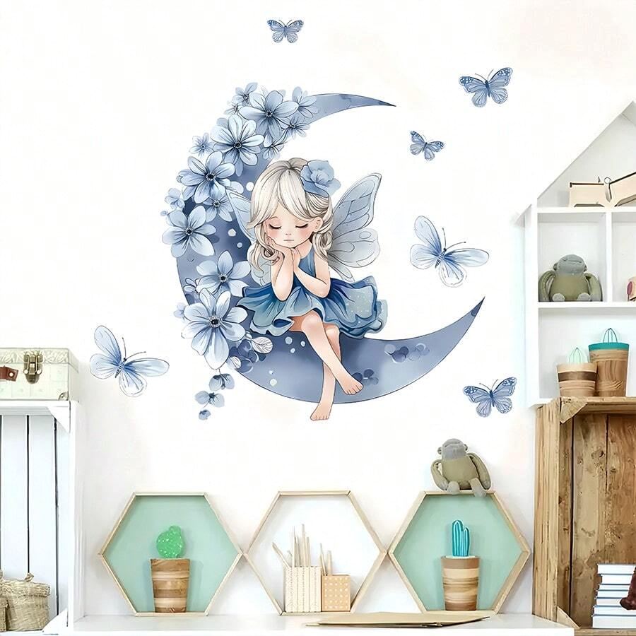 Décoration Murale - PrincesseSticker™ - Lune Bleue