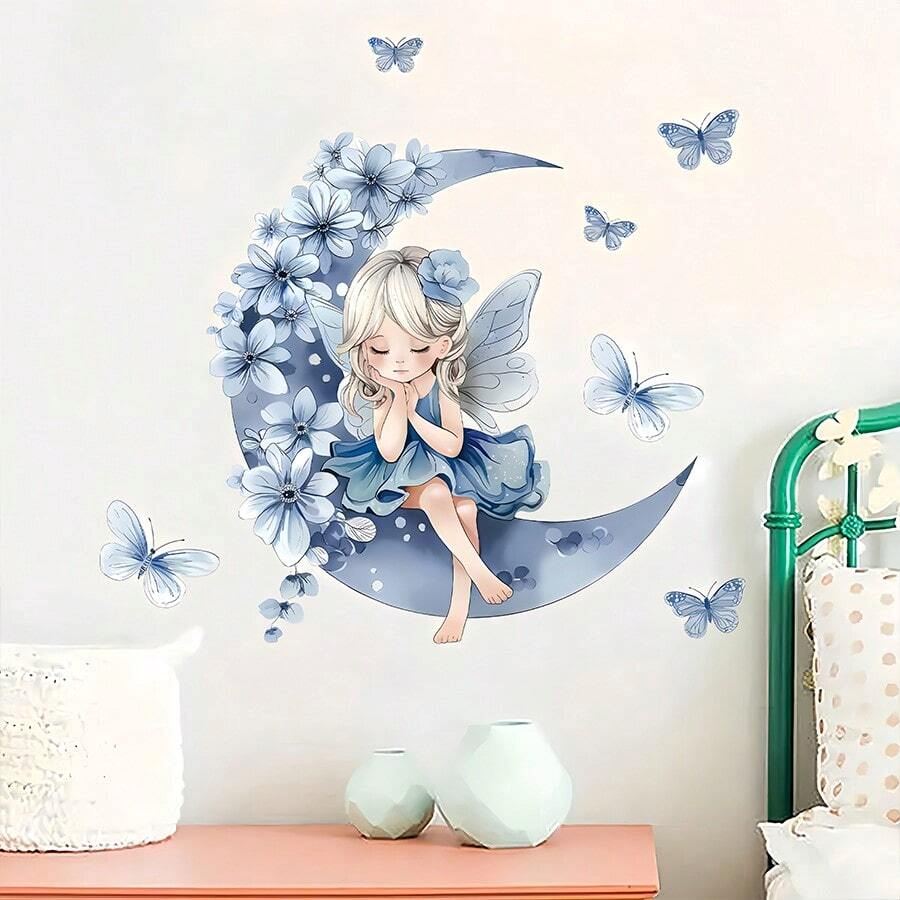 Décoration Murale - PrincesseSticker™ - Lune Bleue