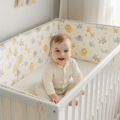 tour de lit bébé barrière douce autour de lit bébé
