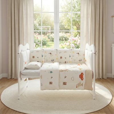 tour de lit bébé couleur douce