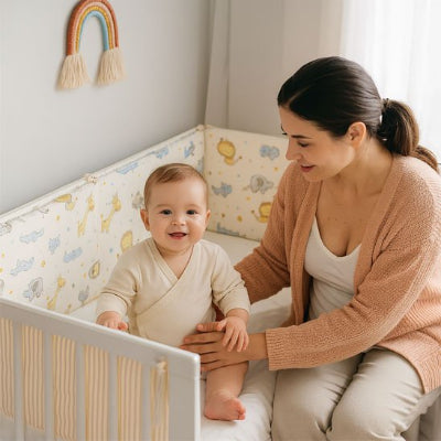 tour de lit bébé qui assure tranquillité pour maman et bébé