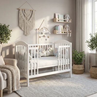 tour de lit élément de décoration qui habillera le lit de bébé