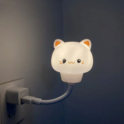 Veilleuse bébé fixée au mur